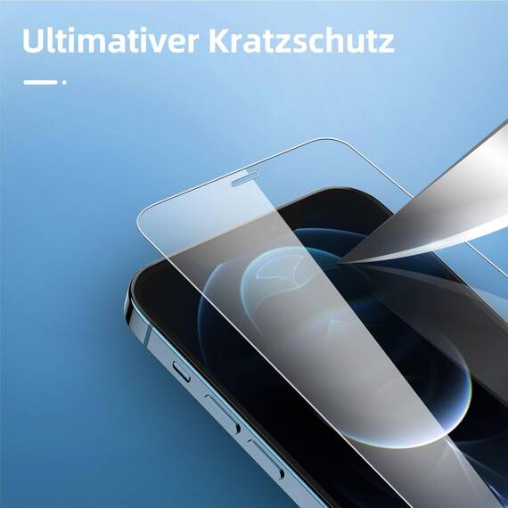 NEW'C für iPhone 12 Pro für Panzerglas (2 Stück) und Kamera Panzer Schutz Glas für Kameraschutz (2 Stück) - kratzfest - keine Luftblasen - extrem widerstandsfähig - 9H-Härteglas