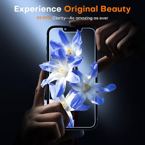 TOCOL für iPhone 14 für Panzerglas Sichtschutz, Automatische Installation 9H Härte Stoßfest Kratzfest Anti-Fingerabdruck Anti-Bläschen Anti-Spy Folie für iPhone 14, Kompatibel mit Hülle, 2 Stück