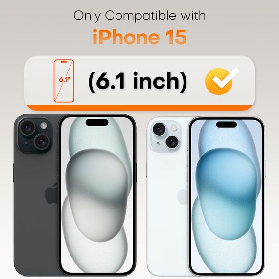 TOCOL für iPhone 15 für Panzerglas, Full Screen Automatische Installation 9H Folie Stoßfest Kratzfest Anti-Fingerabdruck Anti-Bläschen Schutzfolie für iPhone 15 6,1 Zoll, Kompatibel mit Hülle, 2 Stück