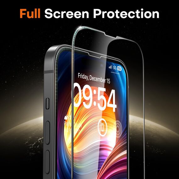 TOCOL für iPhone 15 für Panzerglas, Full Screen Automatische Installation 9H Folie Stoßfest Kratzfest Anti-Fingerabdruck Anti-Bläschen Schutzfolie für iPhone 15 6,1 Zoll, Kompatibel mit Hülle, 2 Stück