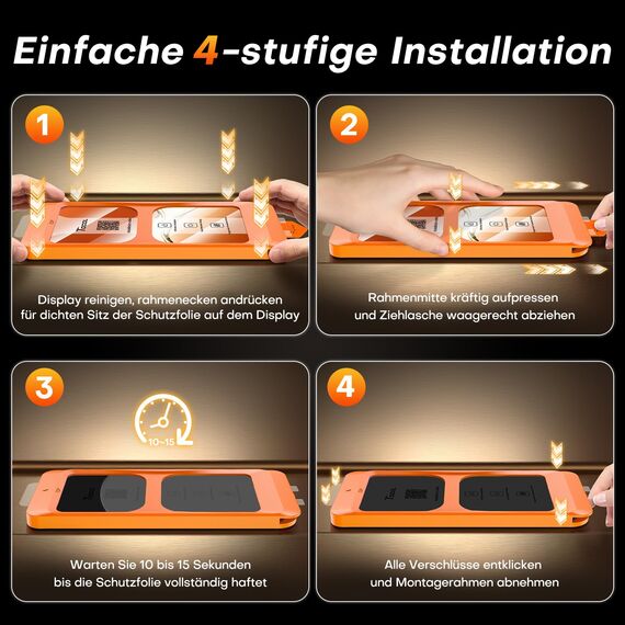 TOCOL für iPhone 12 Pro Max für Panzerglas Sichtschutz, Full Screen Automatische Installation 9H Stoßfest Kratzfest Anti-Fingerabdruck Anti-Bläschen Anti-Spy Folie, Kompatibel mit Hülle, 2 Stück