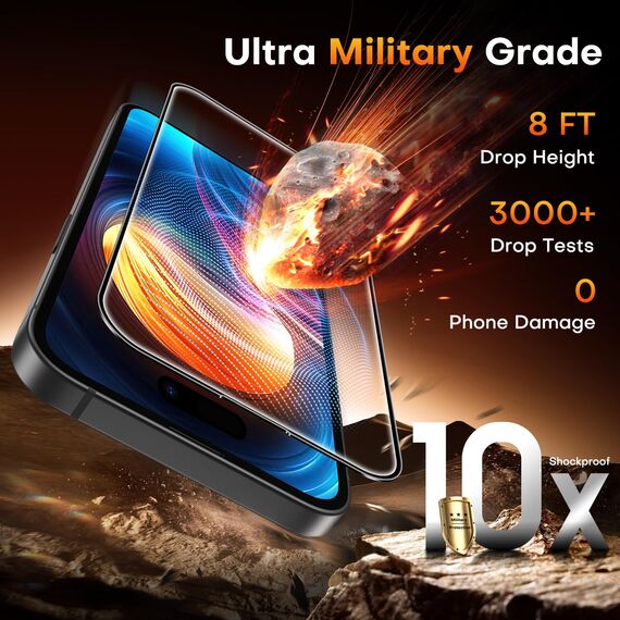 TOCOL für iPhone 15 für Panzerglas, Full Screen Automatische Installation 9H Folie Stoßfest Kratzfest Anti-Fingerabdruck Anti-Bläschen Schutzfolie für iPhone 15 6,1 Zoll, Kompatibel mit Hülle, 2 Stück