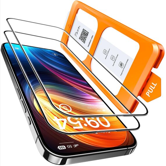 TOCOL für iPhone 16 für Panzerglas, Full Screen Automatische Installation 9H Folie Stoßfest Kratzfest Anti-Fingerabdruck Anti-Bläschen Schutzfolie für iPhone 16 6,1 Zoll, Kompatibel mit Hülle, 2 Stück