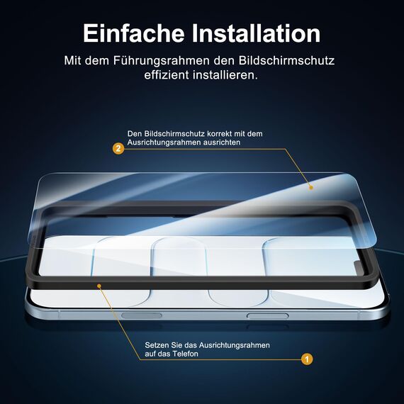 NEW'C 3 Stück für iPhone Air/iPhone 17 Air für Panzerglas (6,5 Zoll), Frei von Kratzern, 9H Härte, HD Displayschutzfolie, Ultra-klar, Ultrabeständig -Einfaches Installationswerkzeug enthalten