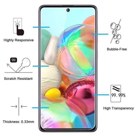 NEW'C 3 Stück für Samsung Galaxy A71, Note 10 Lite für Panzerglas, Frei von Kratzern, 9H Härte, HD Displayschutzfolie, 0.33mm Ultra-klar, Ultrabeständig