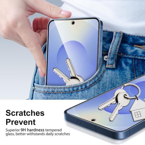 SPARIN für Samsung Galaxy S25 Plus/ S25+ Panzer Schutz Glas, 3 Stück Schutzfolie und 2 Stück Kameraschutz, mit Rahmen Installationshilfe, Anti- Kratzer, Bläschenfrei, 9H Härte, HD-Klar
