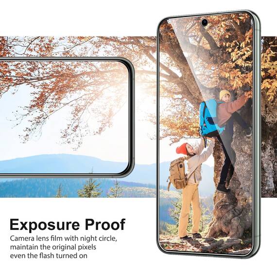 SPARIN für Samsung Galaxy S24 Panzer Schutz Glas, 3 Stück Schutzfolie und 2 Stück Kameraschutz, mit Rahmen Positionierhilfe, Fingerabdruck-ID Unterstützen, 3+2 Stück, 9H Härte, Ultra-Klar