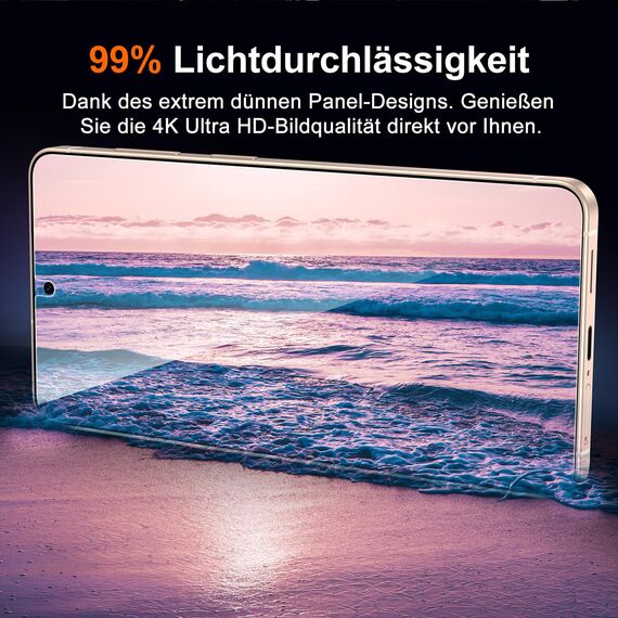 UniqueMe für Samsung Galaxy S26 Plus für Panzerglas, 2 Stück Schutzglas und 2 Stück Kameraschutz, Bruchsichere Schutzfolie für Samsung Galaxy S26 Plus, 9H-Härte Displayschutzfolie, HD-Klar