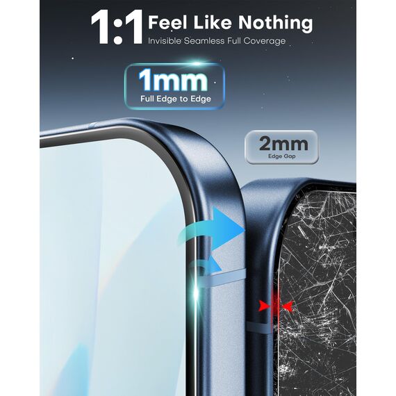 OMOTON für iPhone 17 Panzer Schutz Glas mit Rahmen-Installationshilfe, kompatibel mit iPhone 17 Kamera Schutzfolie, Anti- Kratzer, Bläschenfrei, 9H Härte Folie, 3+3 Stück