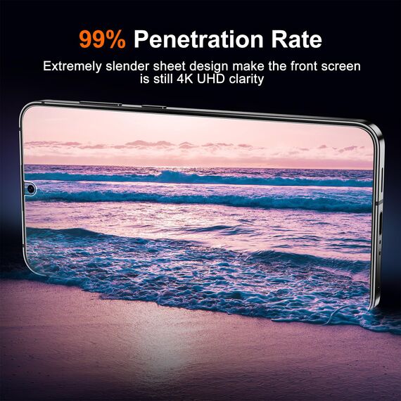 UniqueMe 2024 für Samsung Galaxy S24 Plus Panzer Schutz Glas mit Schablone 2 Stück 9H Prime Schutzglas und Kameraschutz, [9H Härte] [Kratzfest] HD Klar Schutzglas S24 Plus Displayschutz