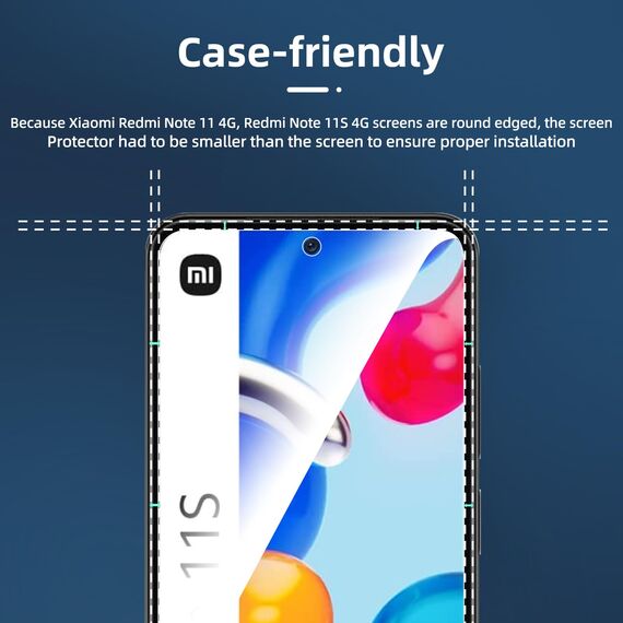 NEW'C 3 Stück für Xiaomi Redmi Note 11 4G (6,5"), Redmi Note 11S 4G für Panzerglas, Frei von Kratzern, 9H Härte, HD Displayschutzfolie, 0.33mm Ultra-klar, Ultrabeständig