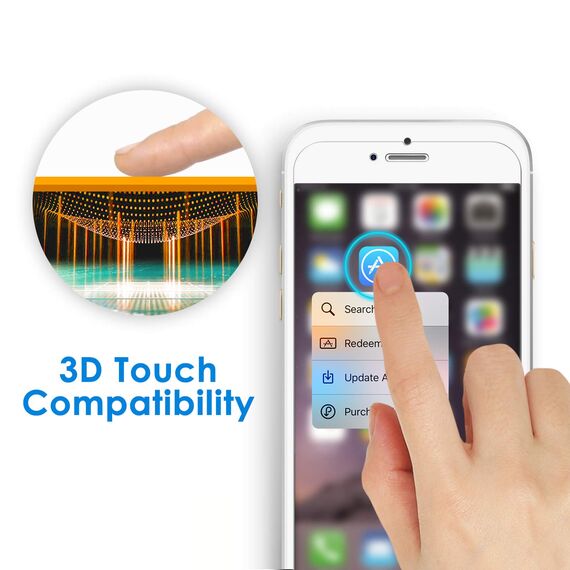JETech Schutzfolie Kompatibel mit iPhone 6s Plus und iPhone 6 Plus, Gehärtetem Glas, 2 Stück