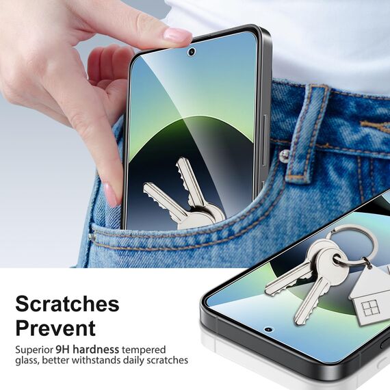 SPARIN 3 Stück Panzer Schutz Glas für Xiaomi Redmi Note 14 4G/5G (nicht Pro) 6,67 Zoll, 9H Härte Schutzfolie für Redmi Note 14, HD Displayschutzfolie,Anti-Kratzen