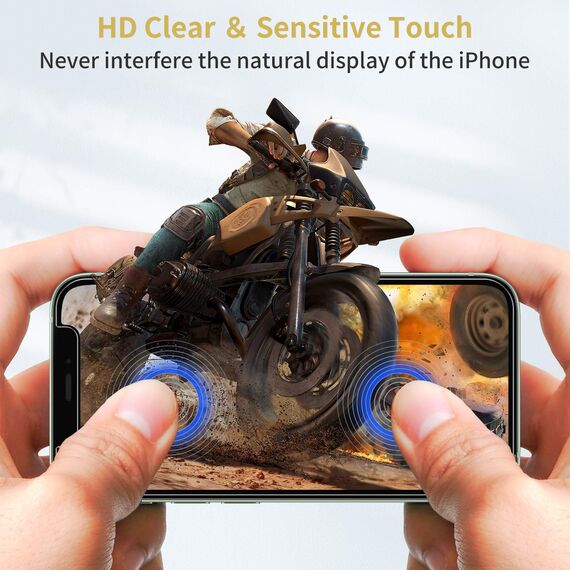 UNBREAKcable Displayschutzfolie Kompatibel mit iPhone 12 Mini [3er Pack], 2.5D Double Defense Schutz Glas, Kratzfest, Anti-Fingerprint, blasenfrei, Clear