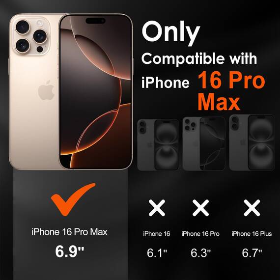 ivoler 3+3 Stück Panzer Schutz Glas für iPhone 16 Pro Max, 3 Stücke Schutzfolie Mit 3 Stück Kameraschutz und Positionierhilfe, 9H Härte, HD Klar, Anti-Kratz, Anti-Bläschen