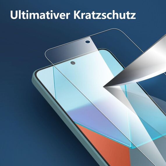 NEW'C 3 Stück für Xiaomi Redmi Note 13 Pro 5G/4G, (nicht kompatibel mit Redmi Note 13 Pro+) Frei von Kratzern, 9H Härte, HD Displayschutzfolie, 0.33mm Ultra-klar, Ultrabeständig