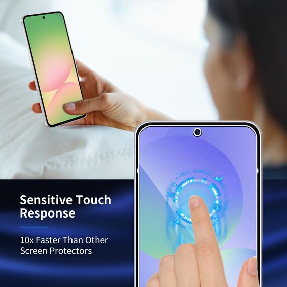 Wayneer Schutzfolie für Samsung Galaxy A56 5G für Panzerglas mit Rahmen Positionierhilfe, 3 Stück Panzer Schutz Glas & 3 Stück Kameraschutz, Anti-Kratzen Folie 9H Härte HD Folie (Packung mit 2)