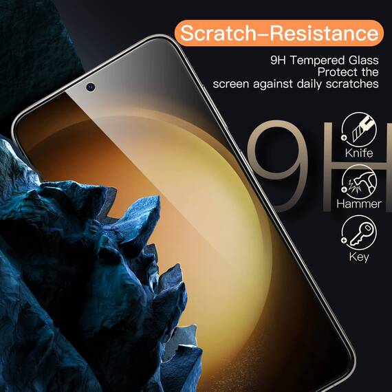 JETech Schutzfolie für Samsung Galaxy S23 5G 6,1 Zoll, Panzer Schutz Glas Folie Displayschutz, Fingerabdruck-ID-Kompatibel, HD Klar, 3 Stück