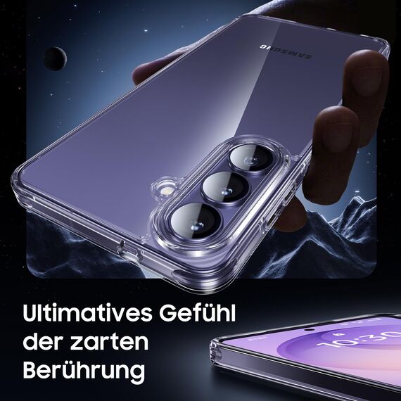 UniqueMe für Samsung Galaxy S26 Hülle - Handyhülle für Samsung Galaxy S26 Case, Rundumschutz Hülle Set Schutzhülle Cover, 1 Handyhülle & 2 Schutzfolie - Transparent