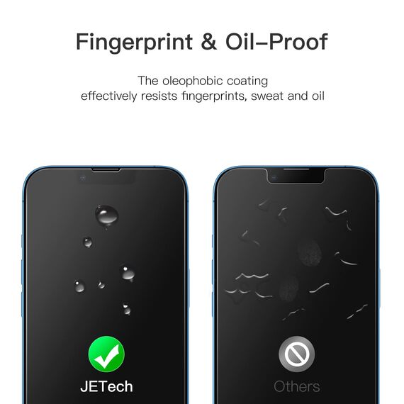 JETech Schutzfolie für iPhone 17e (2026) / iPhone 16e / iPhone 13/13 Pro, 9H Gehärtetes Glas Displayschutz Hat Keinen Einfluss auf die Hülle, Panzer HD Klar, 6,1 Zoll Display, 3 Stück