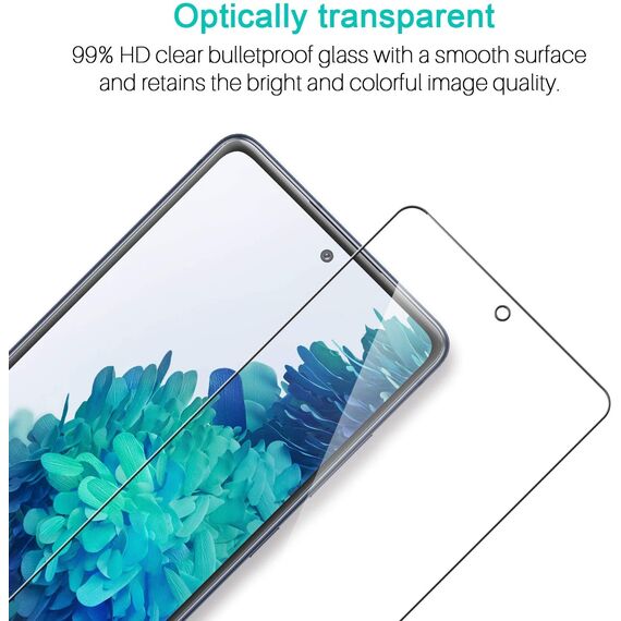 LK 3 Stück Schutzfolie Kompatibel mit Samsung Galaxy S20 FE 4G/5G Folie, Ultra-Klar HD Displayschutzfolie, Kratzen, Blasenfrei, Einfacher Montage mit Rahmen-Installationshilfe, 9H Härte Panzerfolie