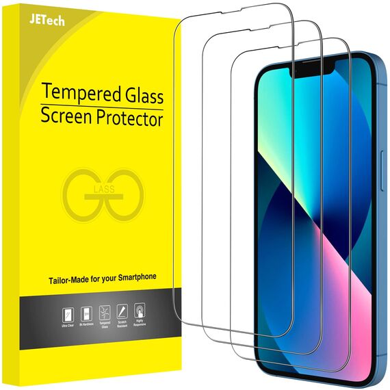 JETech Schutzfolie für iPhone 17e (2026) / iPhone 16e / iPhone 13/13 Pro, 9H Gehärtetes Glas Displayschutz Hat Keinen Einfluss auf die Hülle, Panzer HD Klar, 6,1 Zoll Display, 3 Stück