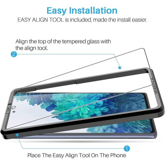 LK 6 Stück Schutzfolie Kompatibel mit Samsung Galaxy S20 FE Panzerglasfolie, 3 Schutzfolie und 3 Stück Kamera Displayschutzfolie, 9H Härte, HD Klar Glas Displayschutz, Kratzen