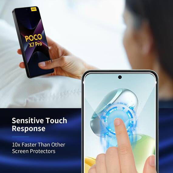 Wayneer Schutzfolie für Xiaomi POCO X7 Pro 5G für Panzerglas mit Rahmen Positionierhilfe, 3 Stück Panzer Schutz Glas Mit 3 Stück Kamera Folie, Anti-Kratzen Folie 9H Härte HD Schutzglas