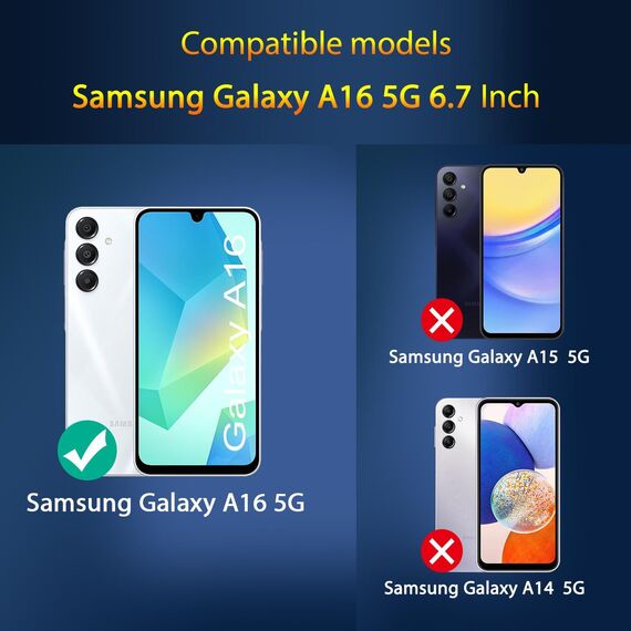QsmQam 3 Stück Panzer Schutz Glas für Samsung Galaxy A16 4G/5G und 3 Stück Kameraschutz, 9H Härte Panzer folie Schutzfolie, HD Displayschutz Folie, Anti-Kratzer, Bläschenfrei