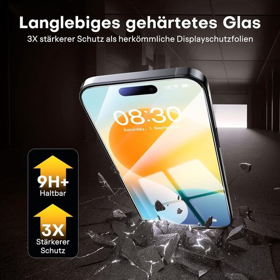 Wayneer Schutzfolie für Samsung Galaxy A57 5G für Panzerglas, 3 Stück Panzer Schutz Glas, Anti-Kratzen Folie 9H Härte HD Schutzglas