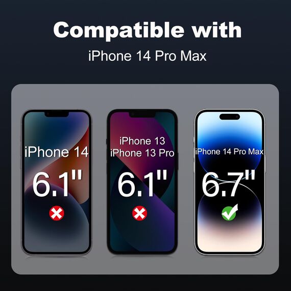 Tentoki sichtschutz für panzerglas iPhone 14 Pro Max 6,7 Zoll, Schutzfolie kompatibel mit Face ID, 25°Anti-Spionage 9H+ iPhone 14 promax SchutzGlas [Privatsphäre] [Auto Dust-Elimination] 2 Stück