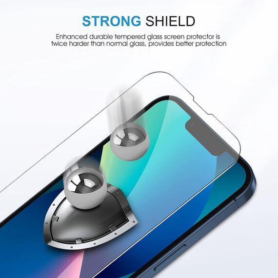 SPARIN Schutzfolie für iPhone 13 6,1 Zoll, 3 Stück Displayschutzfolie und 2 Stück Kameraschutz, 9H Härte Gehärtetes Glas, mit Positionierhilfe