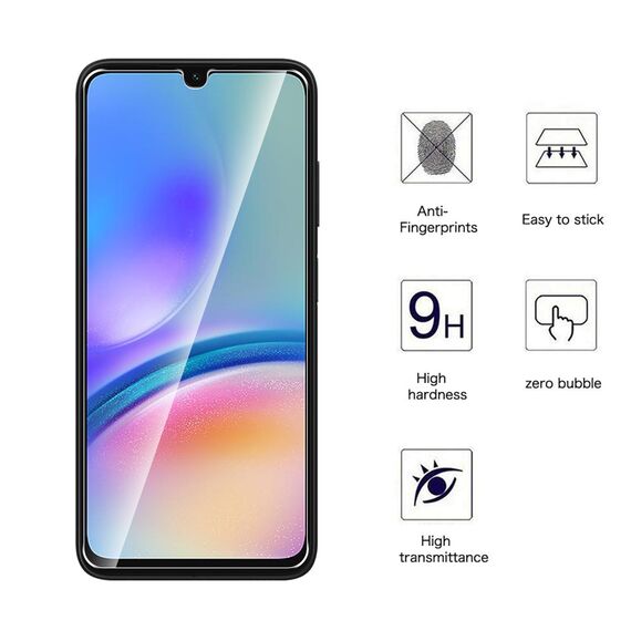 WFTE [2 Stück Schutzfolie für Samsung Galaxy A05S/A05 Panzerglas Glasfolie 9H Härte, Anti-Kratzen, Anti-Bläschen Displayschutzfolien Panzer Schutz Glas für Galaxy A05S