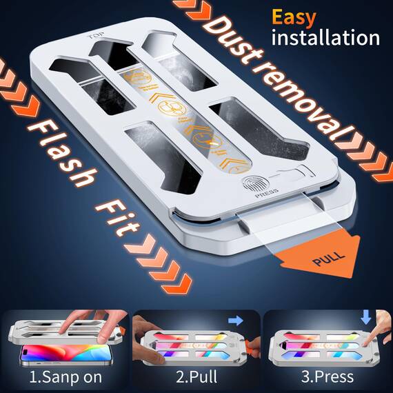 Tentoki für Panzerglas für iPhone 17 Pro Max Panzer Schutz Glas (6.9''), Schutzfolie kompatibel mit 17 Pro Max, Auto Dust-Elimination Panzerfolie [9H+] Full Screen [Bläschenfrei] 2 Stück