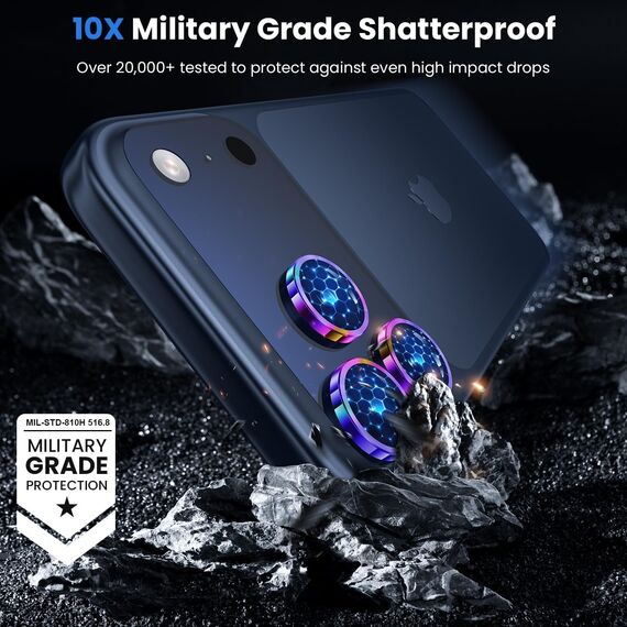 WSKEN für iPhone 17 Pro Max/iPhone 17 Pro Kameraschutz - 9H Härte Kratzfest Blasenfrei, HD Gehärtetes Kamera Metallglas Panzer Schutz Glas Displayschutz Folie,Handyhülle Freundlich,Colorful