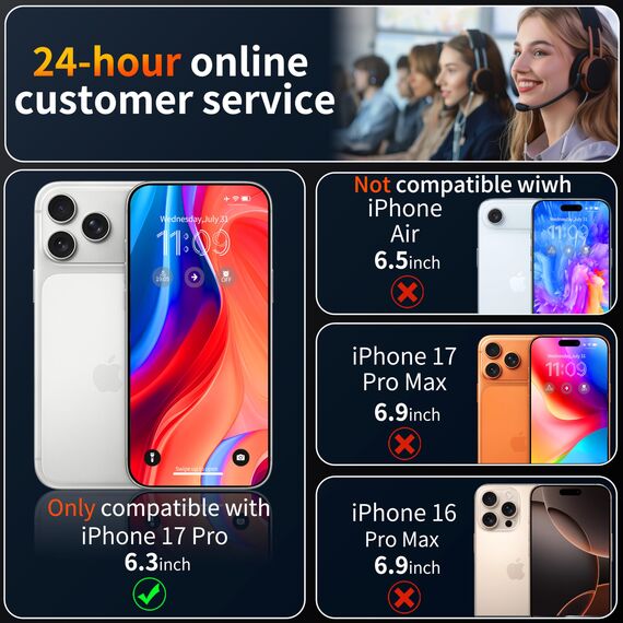 Tentoki sichtschutz für panzerglas für iPhone 17 Pro (6.3 Zoll), kompatibel mit Face ID, Schutzfolie 25° Anti-Spionage Schutz Glas [Auto Dust-Elimination][Blasenfrei] 2 Stück