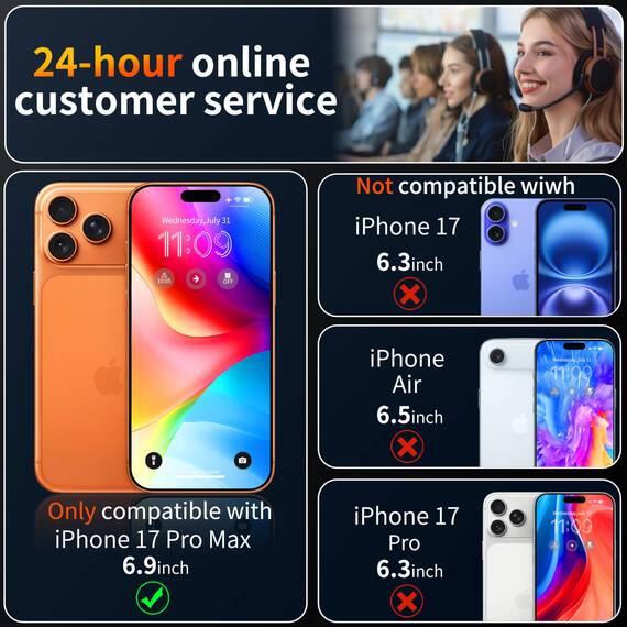 Tentoki für Panzerglas für iPhone 17 Pro Max Panzer Schutz Glas (6.9''), Schutzfolie kompatibel mit 17 Pro Max, Auto Dust-Elimination Panzerfolie [9H+] Full Screen [Bläschenfrei] 2 Stück