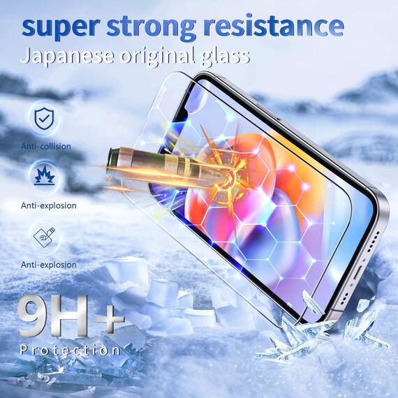 Tentoki für Panzerglas iPhone 16e/13/13Pro/14 (6,1 zoll) Schutzfolie Anti-Blaulicht, 2.5D vollständige Abdeckung 9H+ Displayschutz, Reduzieren Sie die Ermüdung der Augen [Augen schützen] [HD] 2 Stück