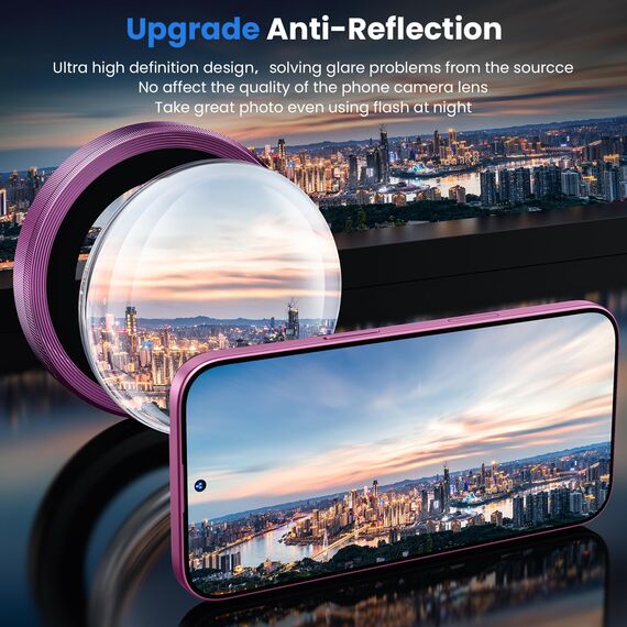 WSKEN für iPhone 17 Kameraschutz/iPhone 16/16 Plus Kameraschutz - 9H Kratzfest Blasenfrei,HD Kamera Metallglas Panzer Schutz Glas Displayschutz Folie,Handyhülle Freundlich,Anti-Fingerabdruck,Titanium