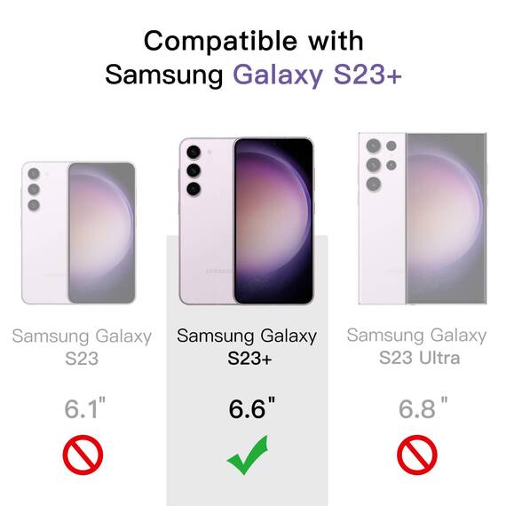JETech Schutzfolie für Samsung Galaxy S23+ / S23 Plus 5G 6,6 Zoll, Panzer Schutz Glas Folie Displayschutz, Fingerabdruck-ID-Kompatibel, HD Klar, 3 Stück