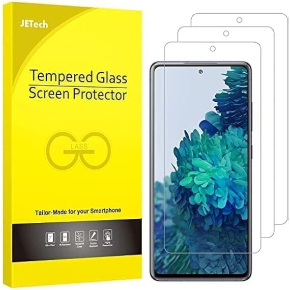 JETech Schutzfolie Kompatibel mit Samsung Galaxy S20 FE 6,5 Zoll, Gehärtetem Glas Displayschutzfolie, 3 Stück