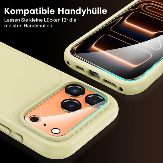 SPARIN Panzer Schutz Glas für iPhone 17 Pro Max, mit Montagerahmen, 3 Stück Schutzfolie und 3 Stück Kameraschutz, 9H Härte, Kratzfest, Stoßfest, HD-Klar, Blasenfrei