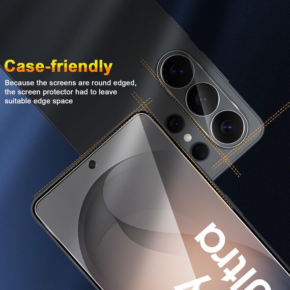 QULLOO Schutzfolie für Samsung Galaxy S26 Ultra für Panzerglas, 3 Stück Displayschutz und 3 Kameraschutz, 9H Härte HD Klar Schutzglas mit Montage Rahmen Anti-Kratzen Glas Folie für Galaxy S 26 Ultra