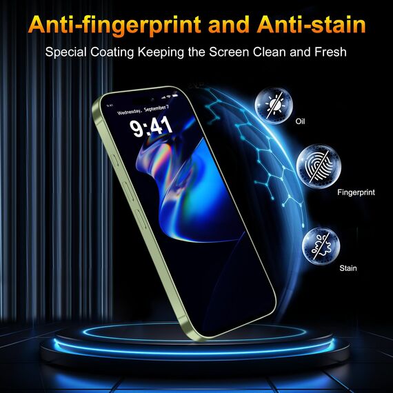QsmQam für iPhone 17 für Panzerglas 6,3 Zoll [3 Stück] + Kamera Panzer Schutz für Kameraschutz [1 Stück], Militärstandard Bruchsicherer, Ultra Top 9H+ Glas, Mit Hilfsinstallationsgerät