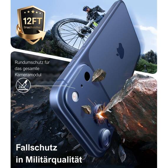 TORRAS für iPhone 17 Pro Max Kameraschutz [Nr.1 Militärtaugliche Bruchsicherheit] Kratzfest & HD-Klare Kamera schutz für iPhone 17 Pro Max,9H+ Härte & Einfache Montage,Blau