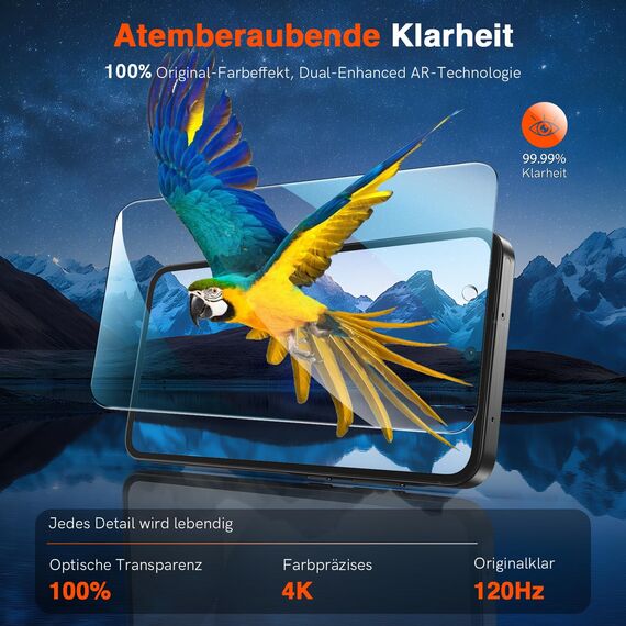 LK 3 Stück Schutzfolie für Samsung Galaxy A56 5G/A36 5G für Panzerglas, 9H Härte Stoßfest Kratzfest Panzerfolie, HD Ultra-klar Displayschutzfolie