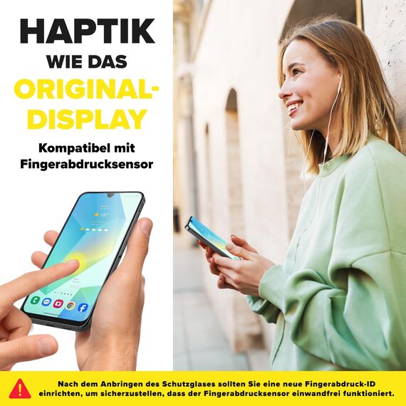 FlexiSchutz® Schutzglas für Samsung Galaxy A17/ A16 5G/ 4G Schutzfolie, Screen Protector, Glas Displayschutzfolie mit Praktischer Installationshilfe, Displayschutz, Glas Folie mit Schablone [2 Stück]