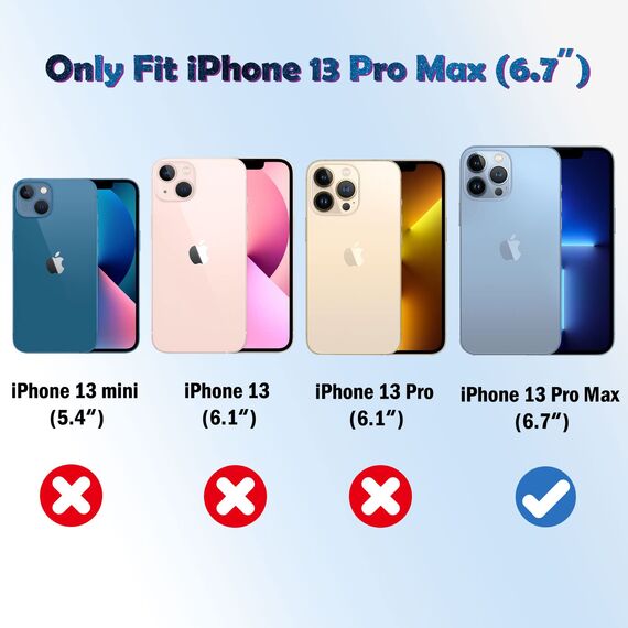 QHOHQ 3 Stück Panzer folie Schutzfolie für iPhone 13 Pro Max 6.7" mit 3 Stück Kamera Panzer Schutz Glas, 9H Härte, Ultra-HD, Anti-Kratz, Anti-Blasenfrei, Einfach Installieren, Hülle Freundllich