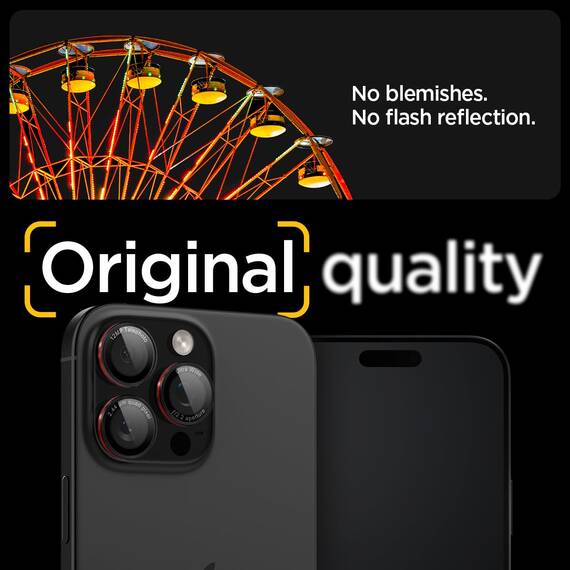 Spigen Glas.tR EZ Fit Optik Pro Kameraschutz kompatibel mit iPhone 17 Pro/Pro Max, 16 Pro/Pro Max, 15 Pro/Pro Max, 14 Pro/Pro Max, 2 Stück, L-Serie Edition, Individuelle Kameraprotektion, 9H