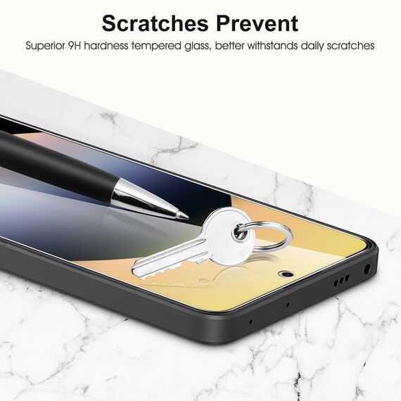 SPARIN 2+2 Stück Schutzfolie für Xiaomi Redmi Note 14 5G Panzer Schutz Glas, Displayschutzfolie und Kameraschutz, mit Kamera Schutzfolie